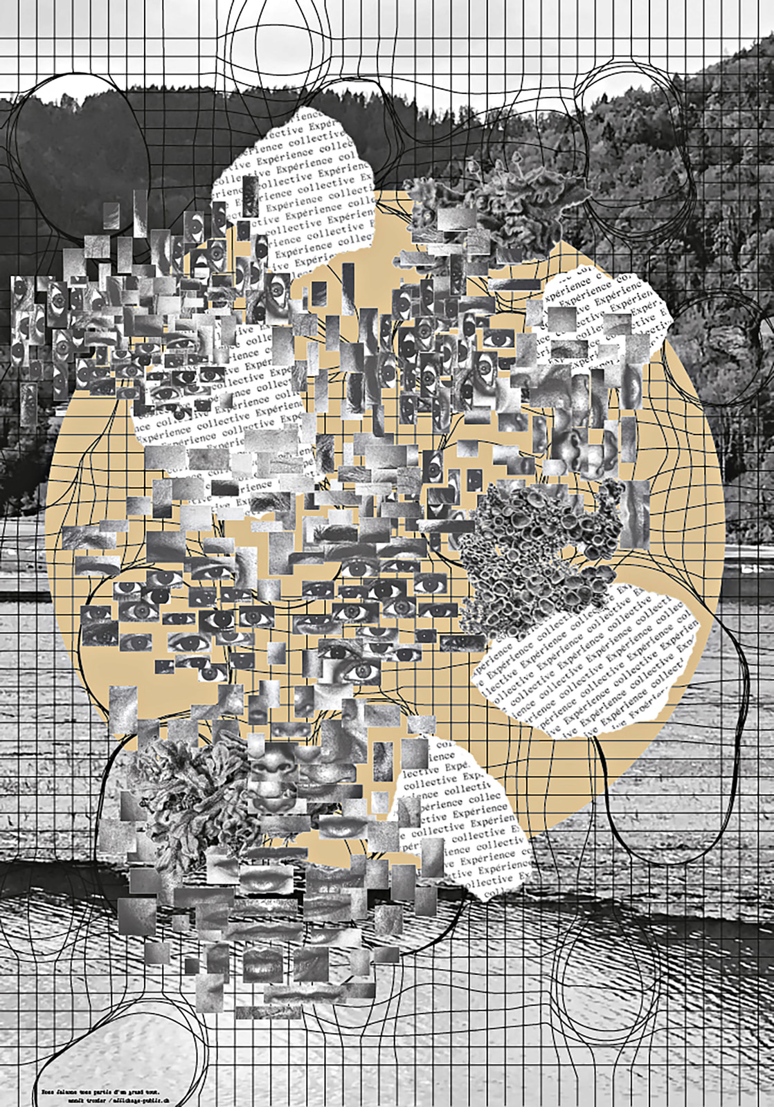 Expérience Collective”, 2022, by annik troxler - typo/graphic posters