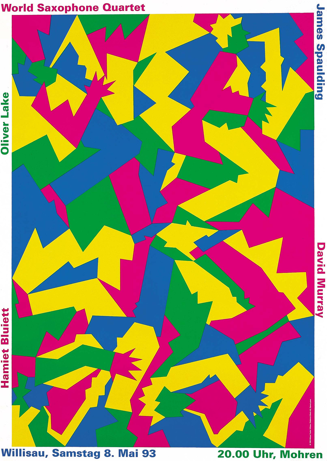 アート・デザイン・音楽 Niklaus Trocler Posters 1993-n-troxler-worldsaxophone-